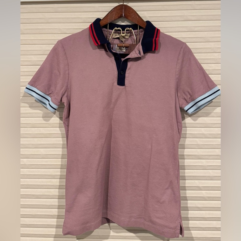 Men's Polo Shirt in Mauve by Burberry